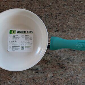 Green Pan Rio Ceramic 7 inch frying, saute pan! New!  PSAF Free!